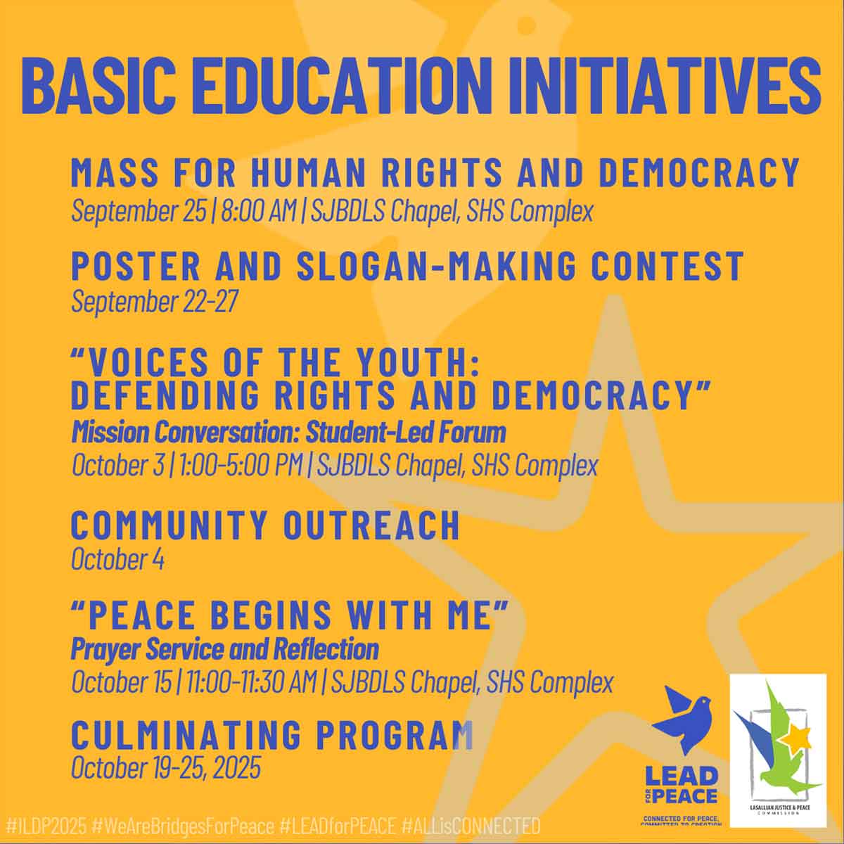 DLSU-D Celebrates Lasallian Days for Peace 2025