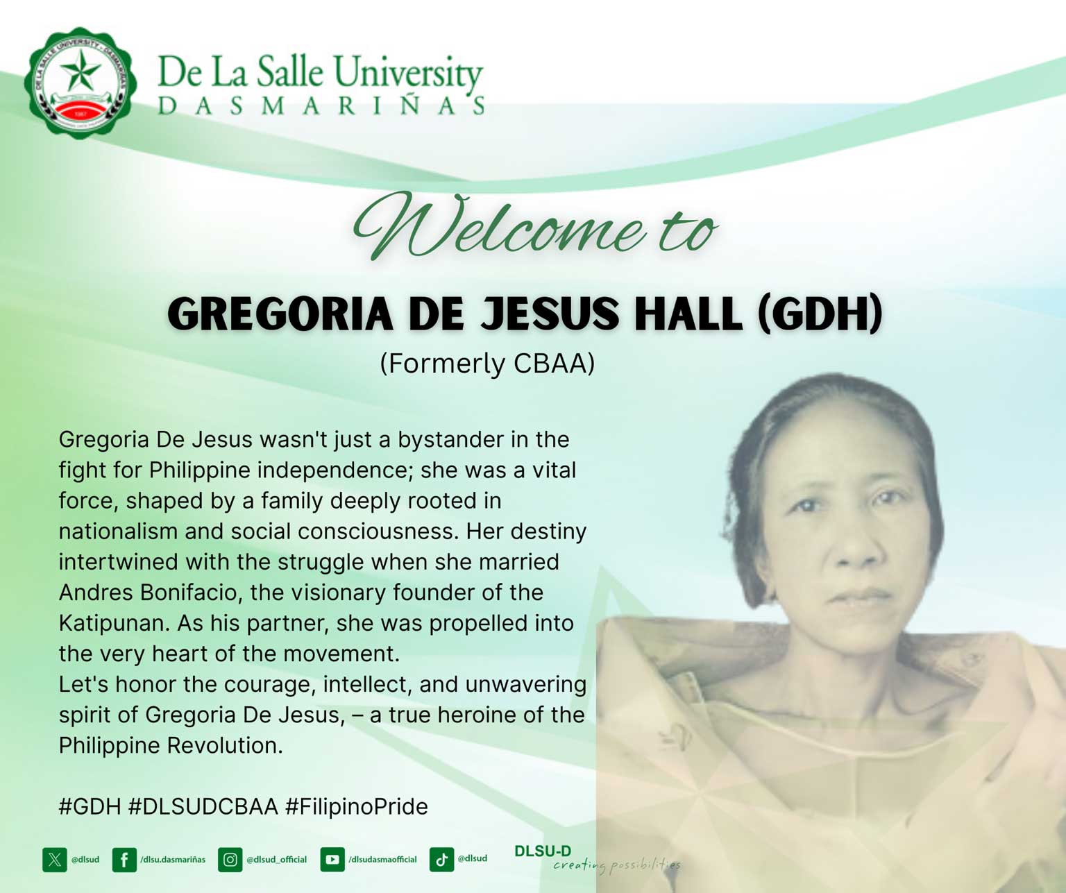 DLSU-D Renames Buildings to Honor Historic Filipinas
