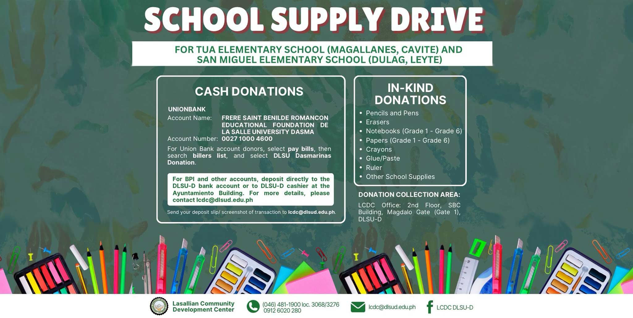 School Supply Drive School Supply Drive