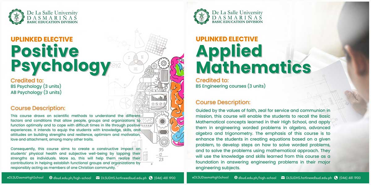 DLSU-D SHS Expands Opportunities Through UPLINKED Electives