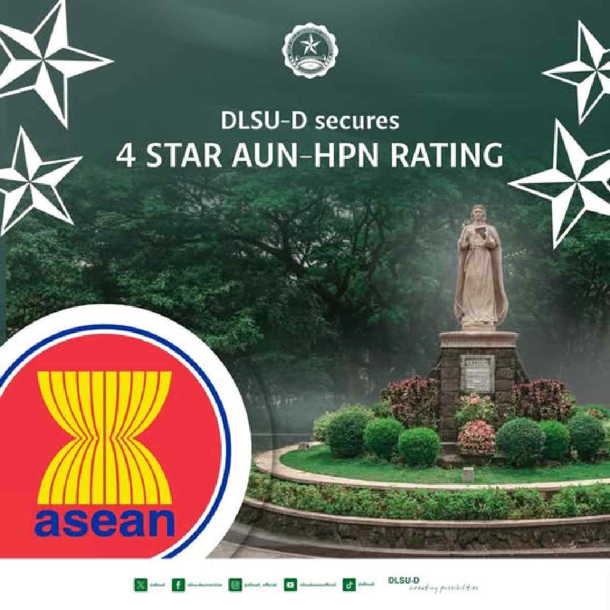 DLSU-D Earns Prestigious 4-Star AUN-HPN Rating  