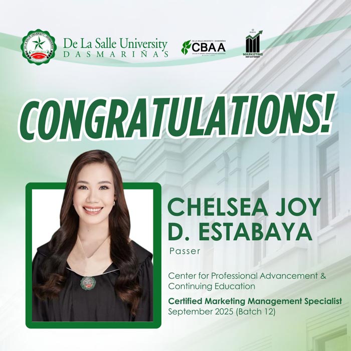 DLSU-D Congratulates CPACE–CMMS Passers
