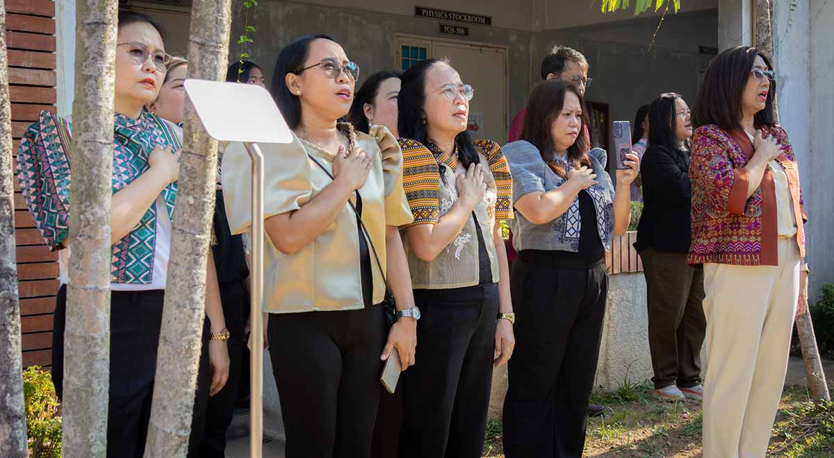 DLSU-D Welcomes Br. Eduardo Rivera, FSC in April Flag Ceremony