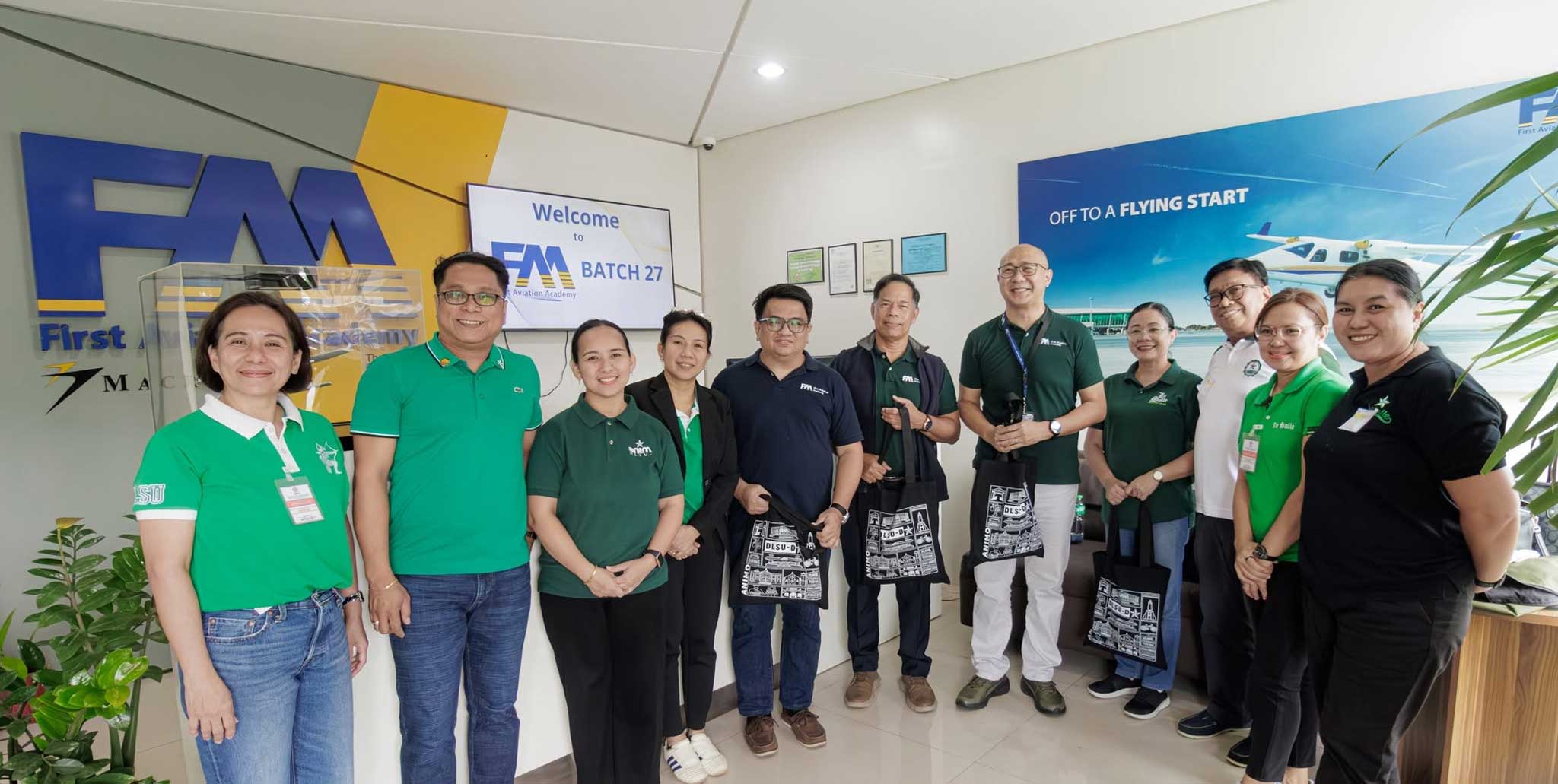 DLSU-D conducts benchmarking visit at First Aviation Academy