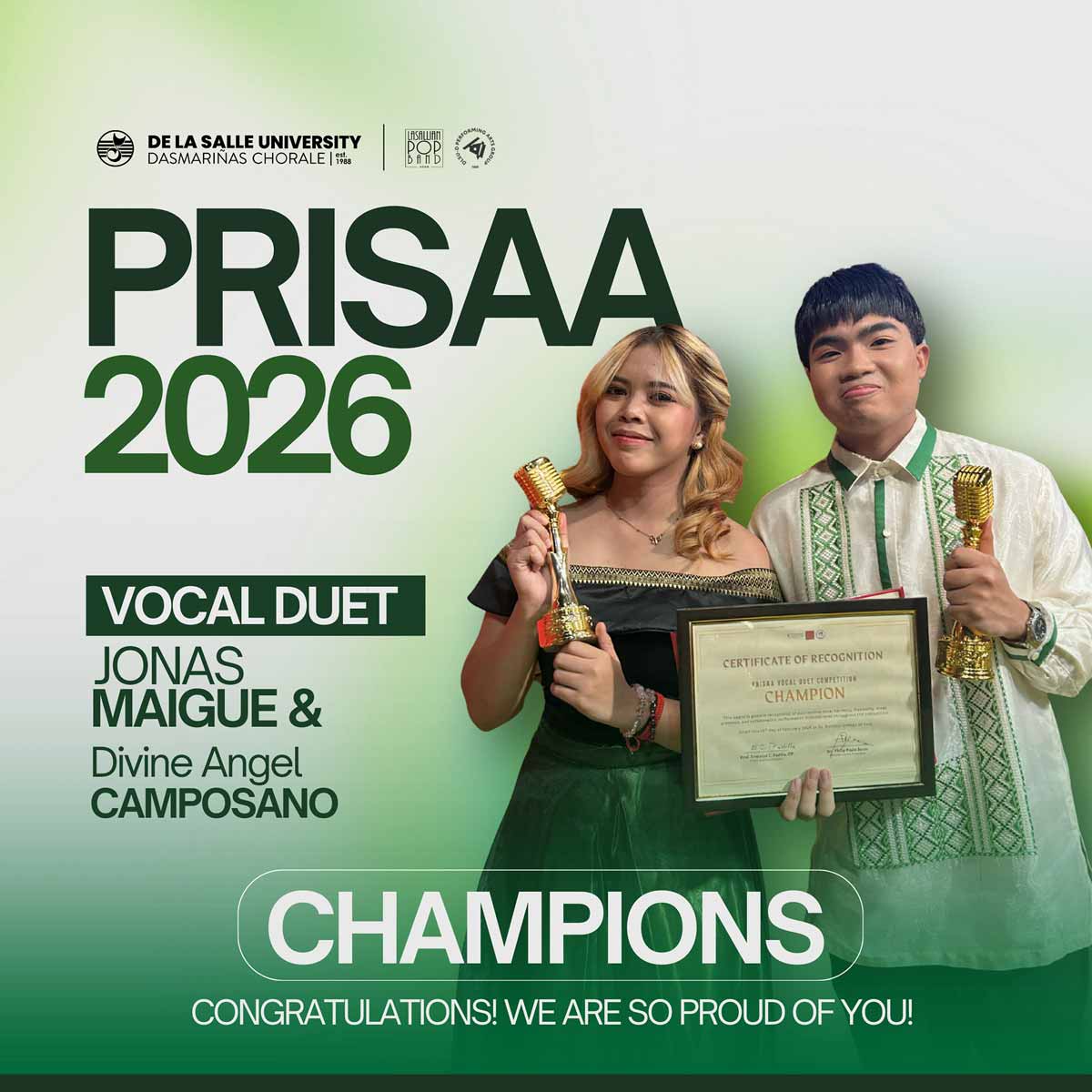 Lasallians Shine at PRISAA 2026 