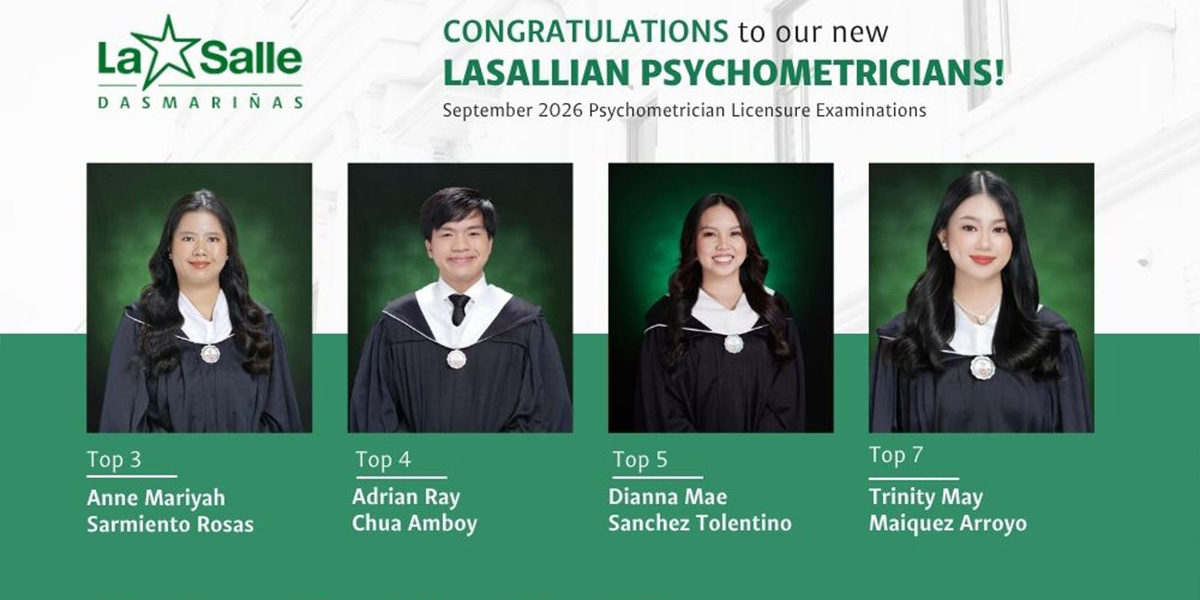 DLSU-D Celebrates New Psychologists and Eight Topnotchers in September 2026 Licensure Exams