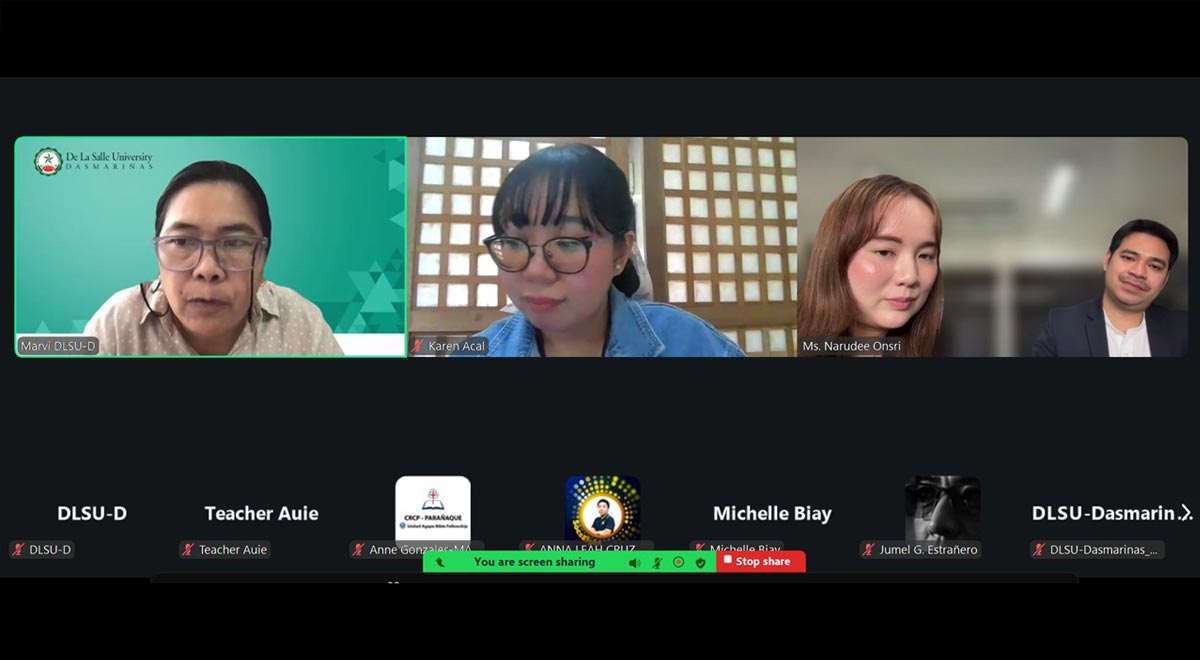 DLSU-D Graduate Students Attend Virtual Lecture on Food and Belonging