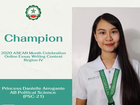 Sophomore wins ASEAN Essay Writing Competition