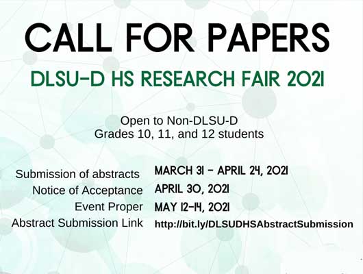 DLSU-D HS Research Fair 2021