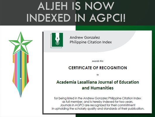 ALJEH now indexed in AGPCI
