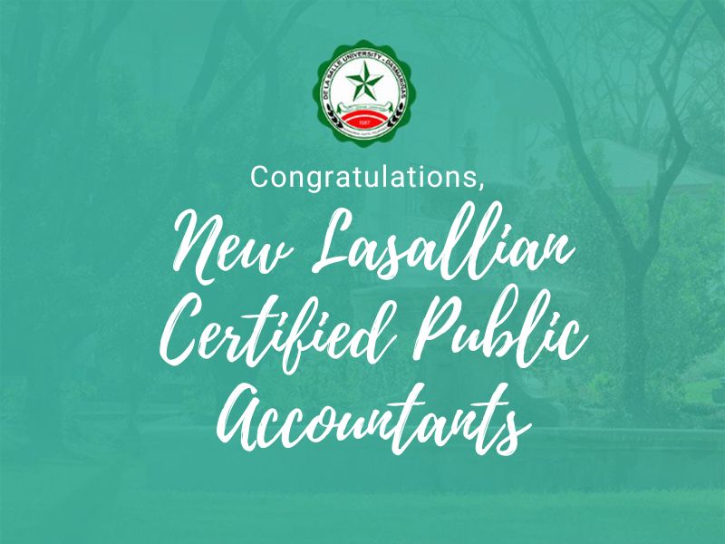 Congratulations, New Lasallian CPAs