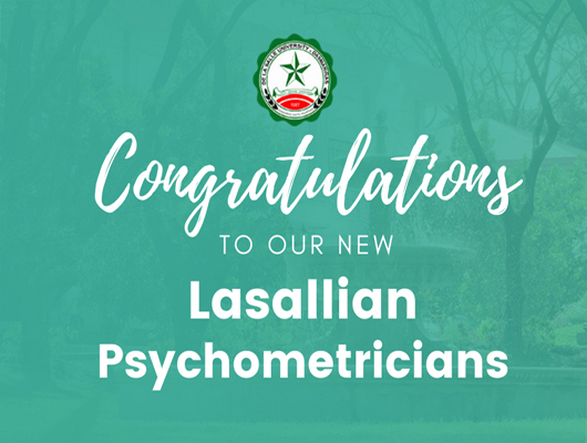   New Lasallian Psychometricians 