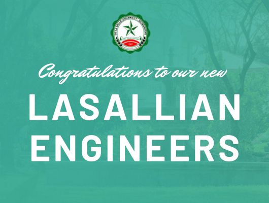 New Lasallian engineers, electronics technicians