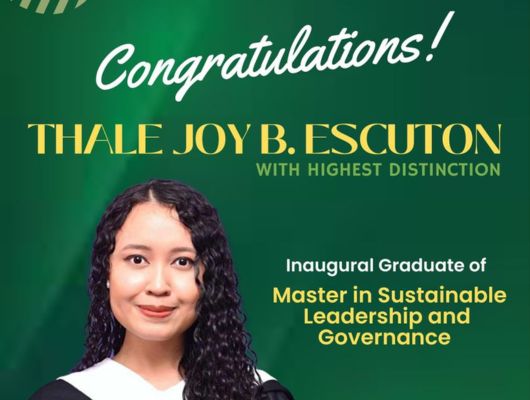 School of Governance fetes inaugural graduate 
