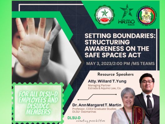 Lasallians learn about Safe Spaces Act