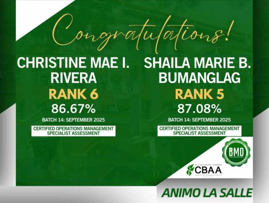 BOM Graduates Earn Top Ranks in COMS™