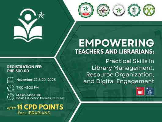 DLSU-D Hosts CPD-Accredited LIS Month Seminar Series