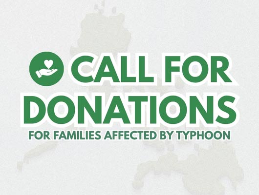 DLSU-D Calls for Donations for Typhoon Victims