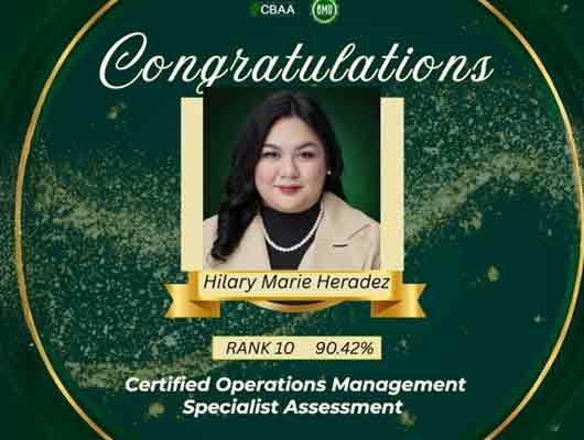 Heradez Joins List of COMS™ Achievers  