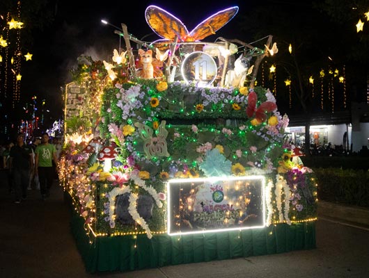DLSU-D entry bags 1st runner up at Paruparo Festival Lighted Float Parade