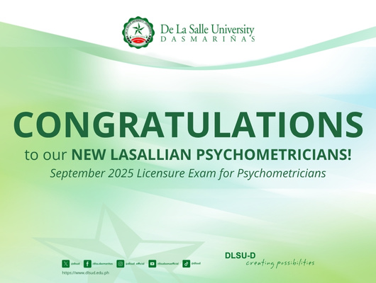 DLSU-D Alums Top September 2025 Psychometrician Exam