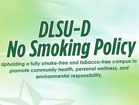 DLSU-D Implements Smoke-Free Campus Policy