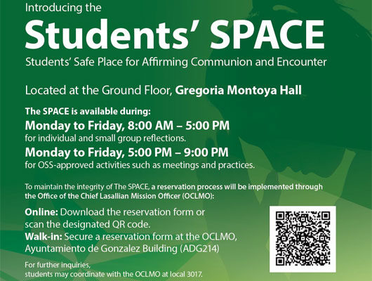 DLSU-D Opens Safe Space for Students
