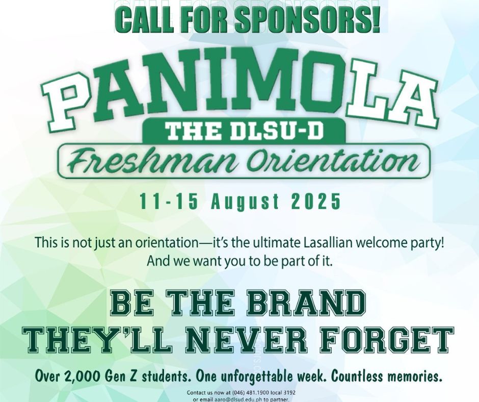DLSU-D Seeks Sponsors for Freshman Orientation 2025