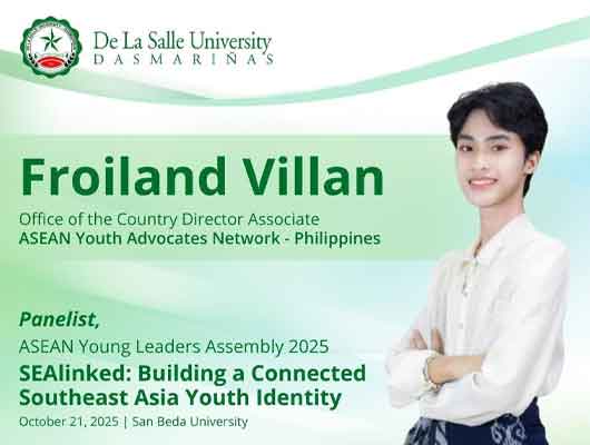 Pol Sci student named panelist at AYLA 2025