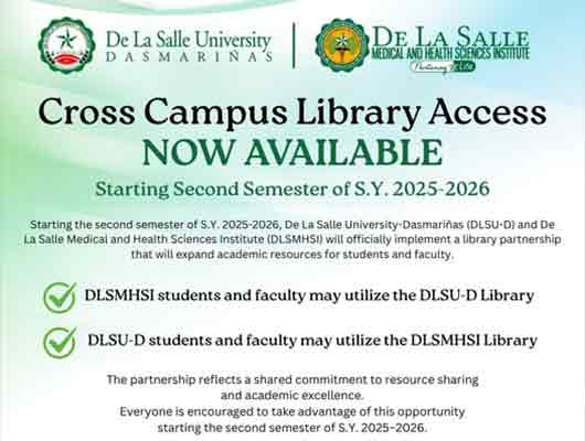 DLSU-D and DLSMHSI Launch Cross-Campus Library Access