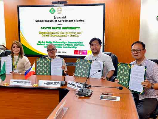 DLSU-D, CVSU, and DILG–Cavite Sign MOA on Local Governance