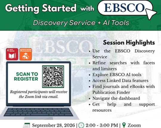 AEA-IRC to Train DLSU-D Researchers on EBSCO AI Search Tools