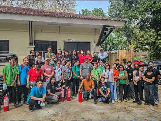 DLSU-D Conducts Fire Extinguisher Training