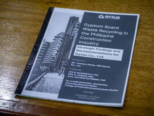 DLSU-D Advances Gypsum Waste Recycling Research