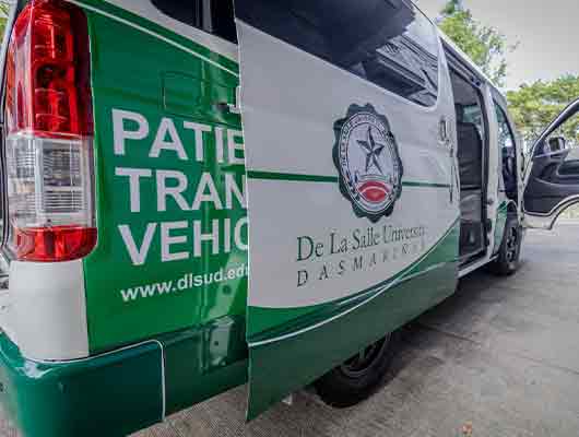 DLSU-D Receives Patient Transportation Vehicle Donation
