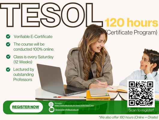 TESOL Basic Now Open for Enrollment