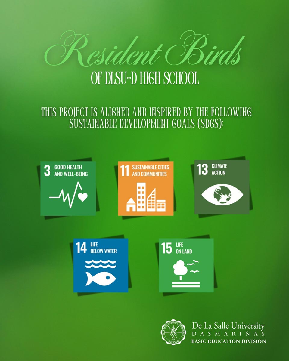 DLSU-D High School Honors Resident Birds