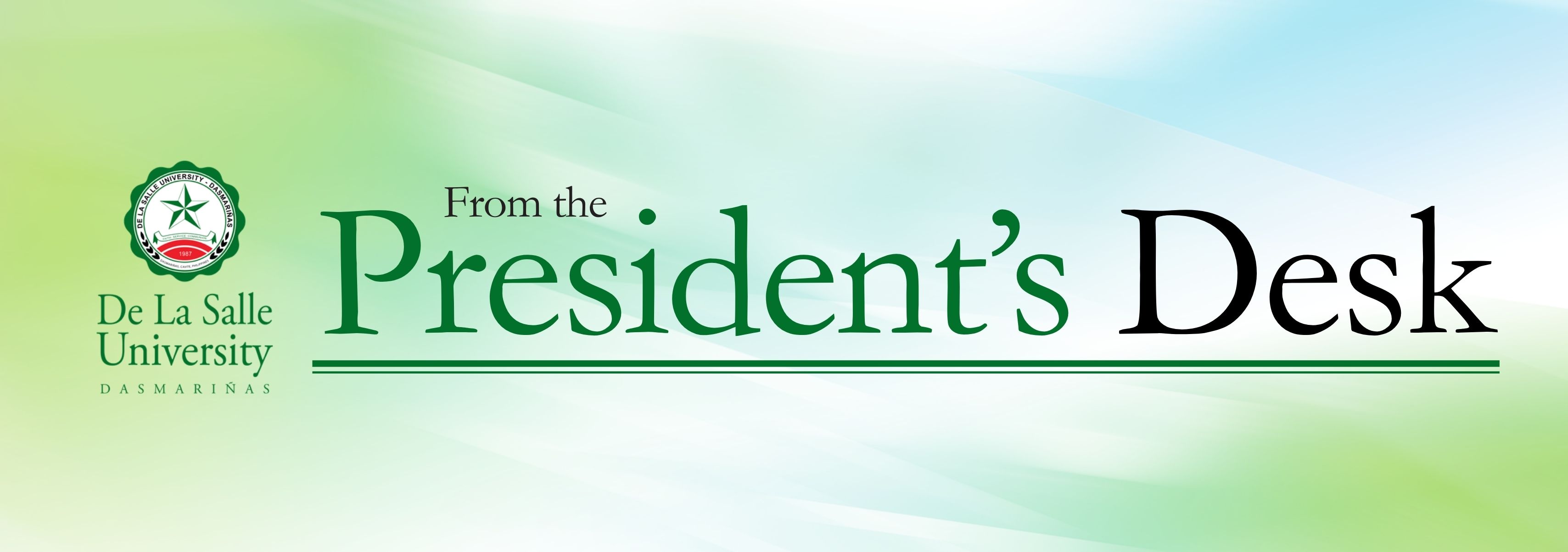 President's Desk banner