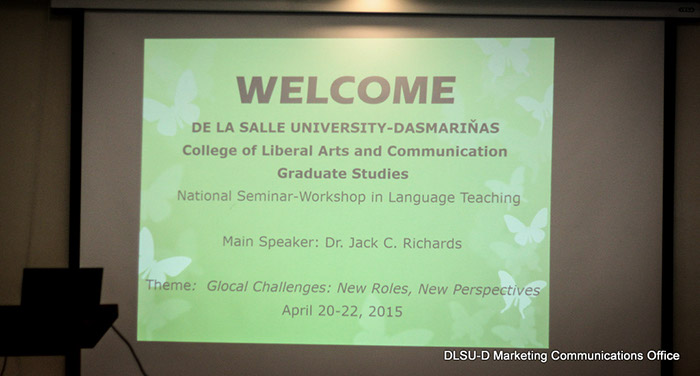 National Seminar-Workshop in Language Teaching with Dr. Jack C. Richards